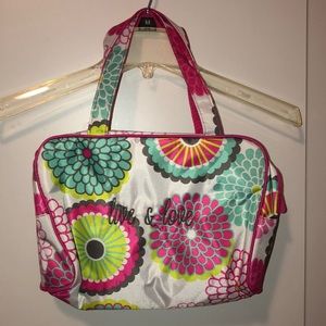 Thirty one tote cosmetic pouch bag